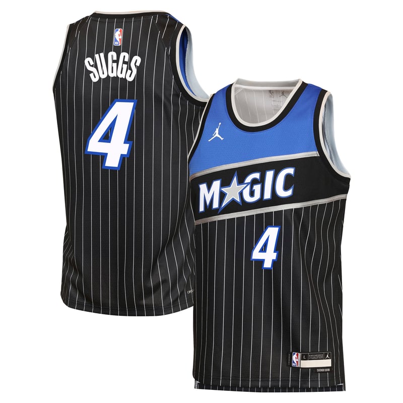 Maillot Jordan Brand Statement des Orlando Magic Maillot Édition - Noir - Jalen Suggs - Enfant - unisexe Taille: S (8)