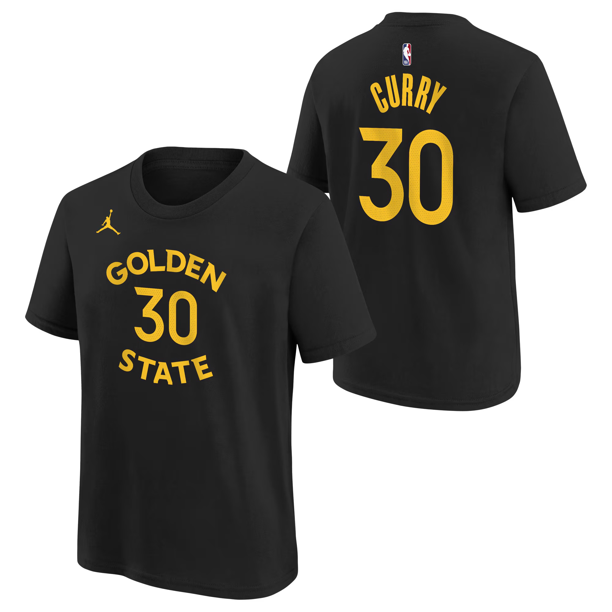 Golden State Warriors Nike Namens- und Nummern-Statement-T-Shirt – Stephen Curry – Jugend Image