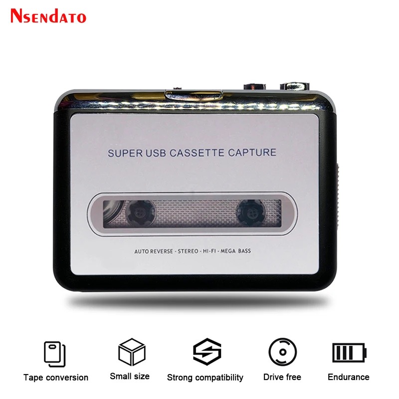 USB Kassette Erfassen Radio Player Portable USB Kassette zu MP3 Converter Capture Audio Musik Player Band Kassette Recorder Image