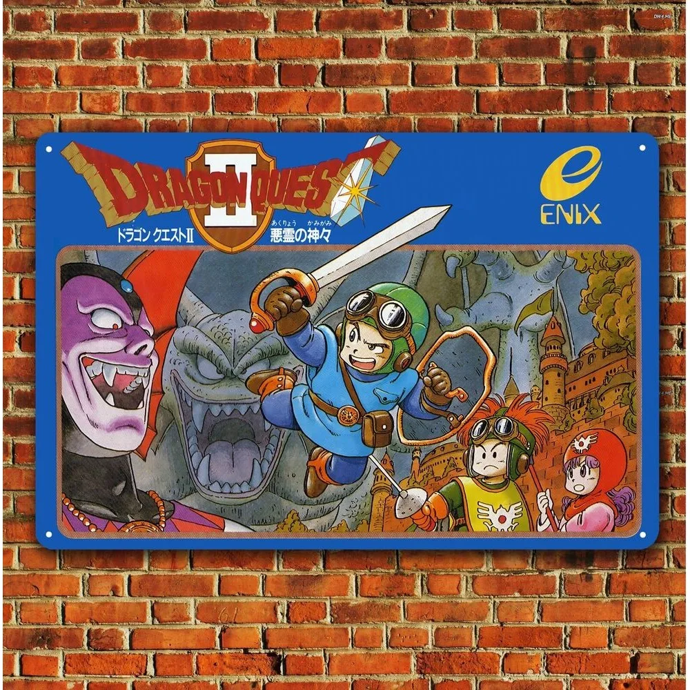 Videospielplakat „Dragon Quest 2“ – Sammelschild Image