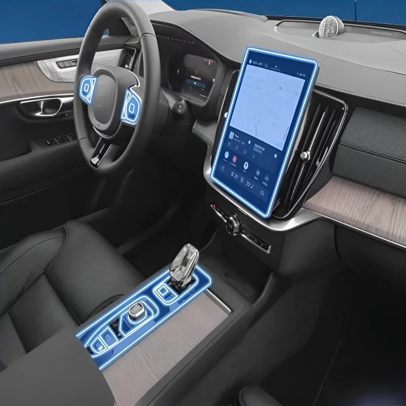 Für Volvo XC90 Hybrid 2026 Dashboard Multimedia Navigation Transparente Anti-Scratch-Schutz Film Modifikation für Image