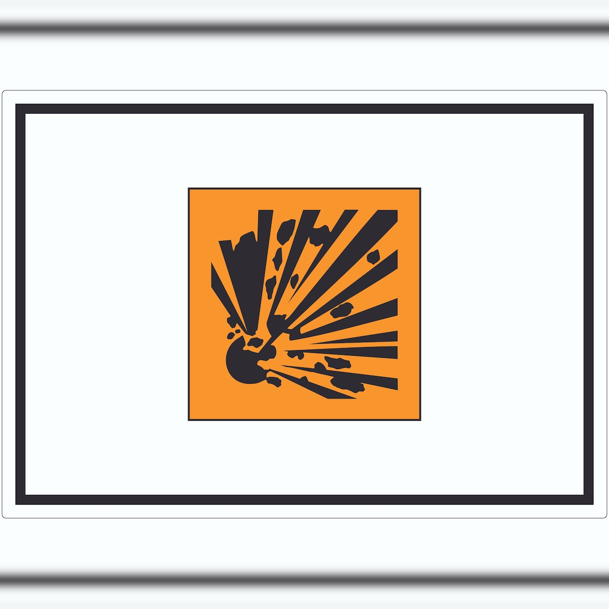 HB-Druck Aufkleber Gefahrensymbol Explosionsgefahr Symbol A0 (841x1189mm) Image