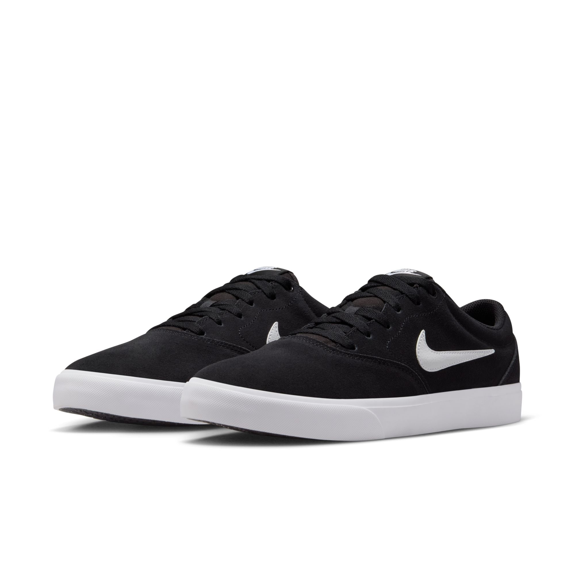 Sneaker NIKE SPORTSWEAR "NIKE CHARGE SUEDE", Herren, Gr. 41, schwarz, weiß, schwarz, Leder, Schuhe Sneaker