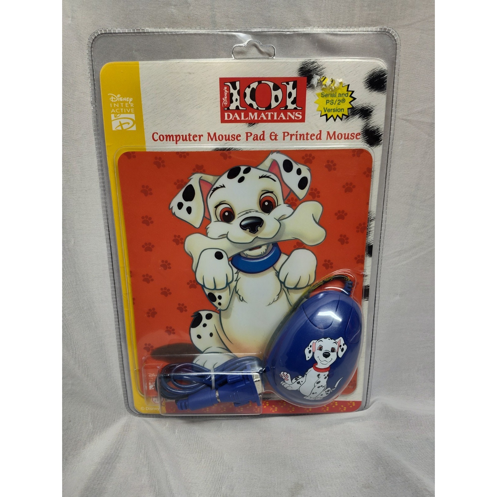 Disney Other | Disney Interactive 101 Dalmations Mouse Computer Mouse Pad 8" X 8 1/2" Vinyl 3-D | Color: Red | Size: Os