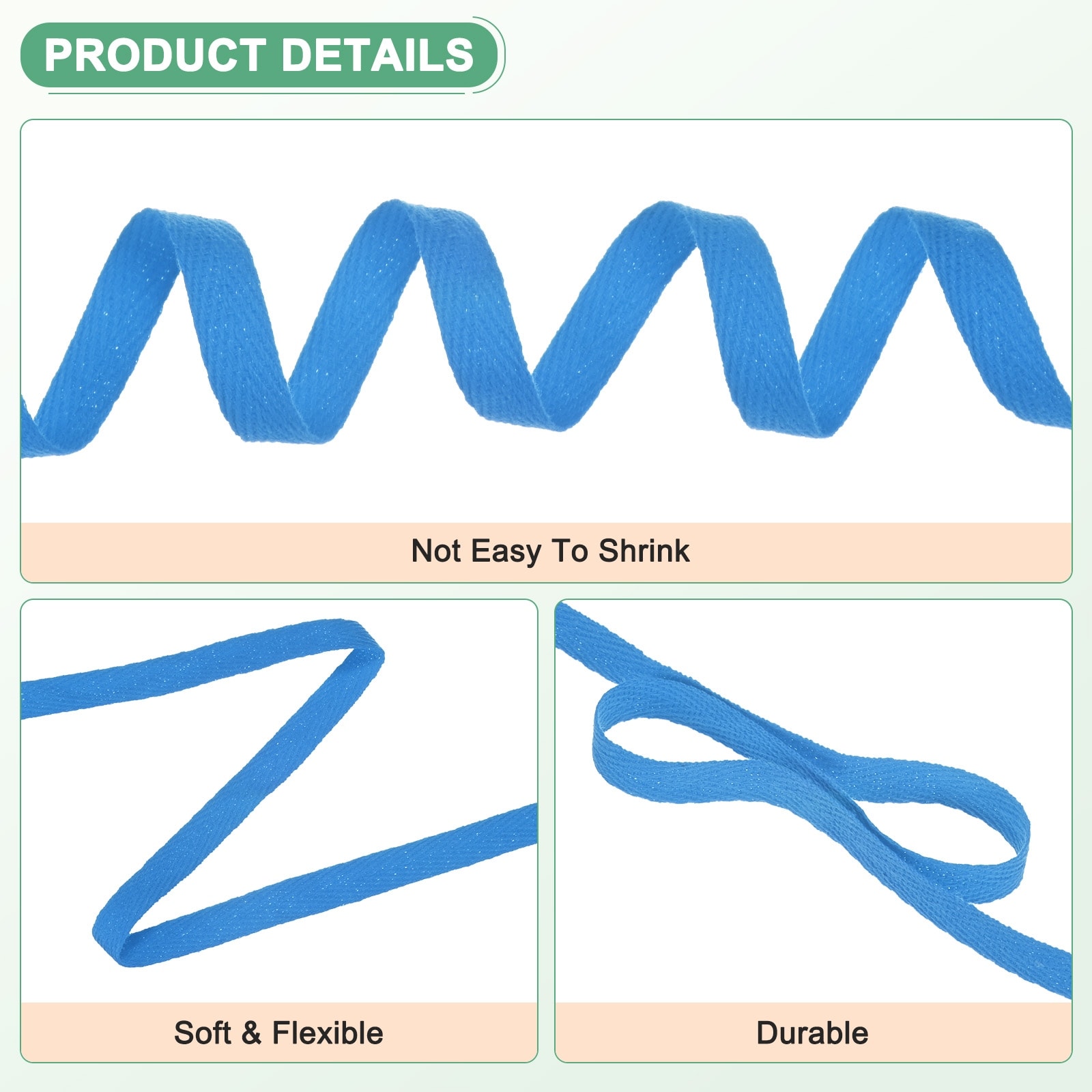 Cotton Twill Tape for Sewing/Gift Wrapping/Craft DIY