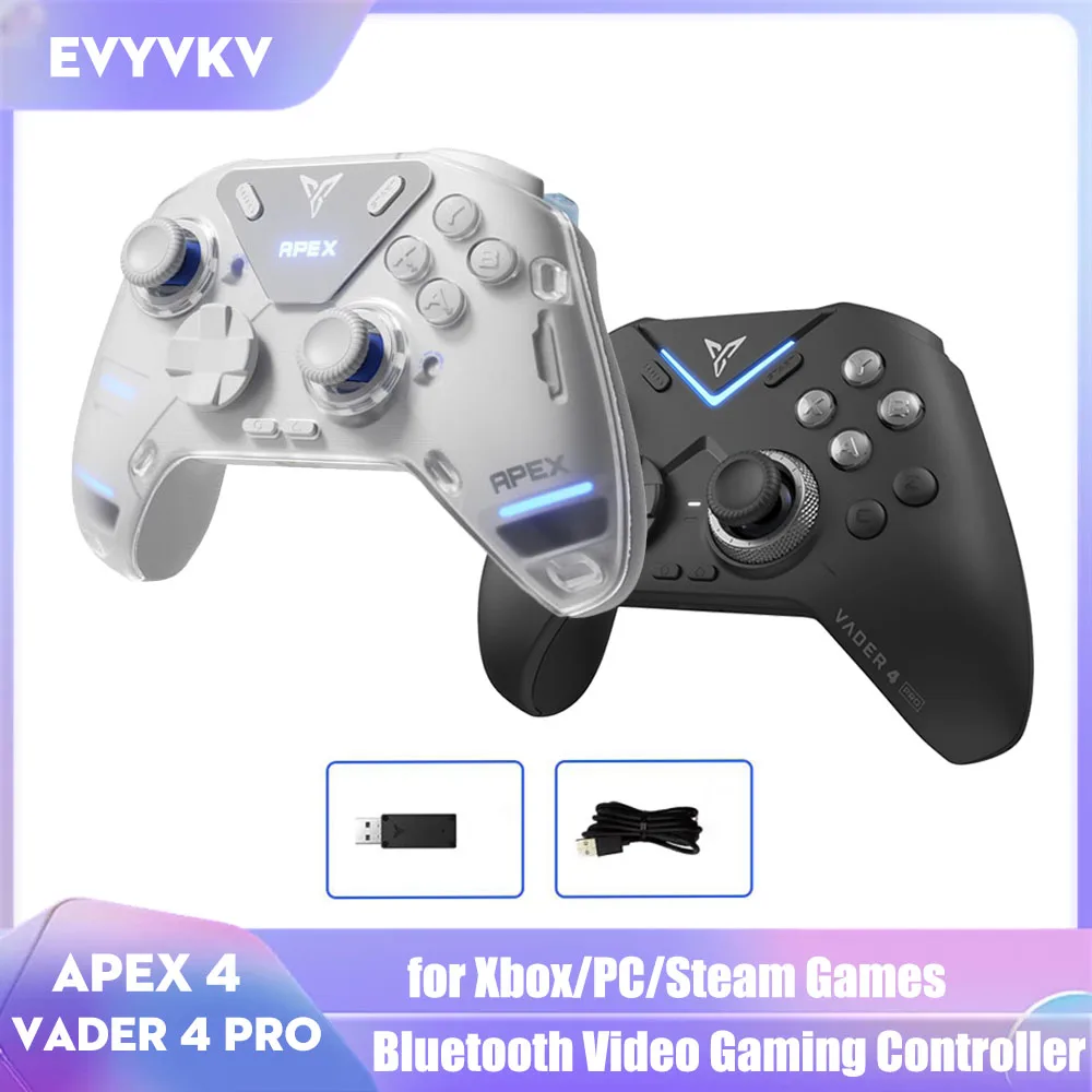 Vader 4 Pro/Apex 4 contrôleur de jeu vidéo sans fil manette de jeu Bluetooth avec Hall Rocker pour Xbox/PC/jeux vapeur
