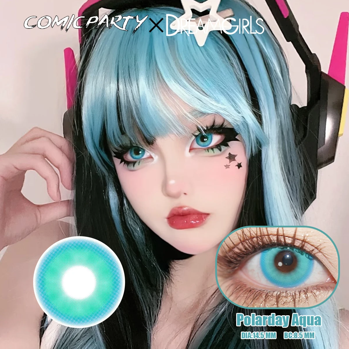 Nouveau Cosplay lentilles de Contact colorées Coser lentilles de Contact colorées couleur lentilles de Contact cosmétiques pour les yeux