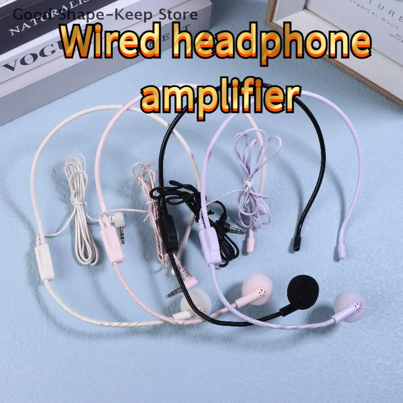 1 Stück 3,5-mm-Steckermikrofon; Kabelgebundenes Sprachunterrichts-Headset für Besprechungen Image