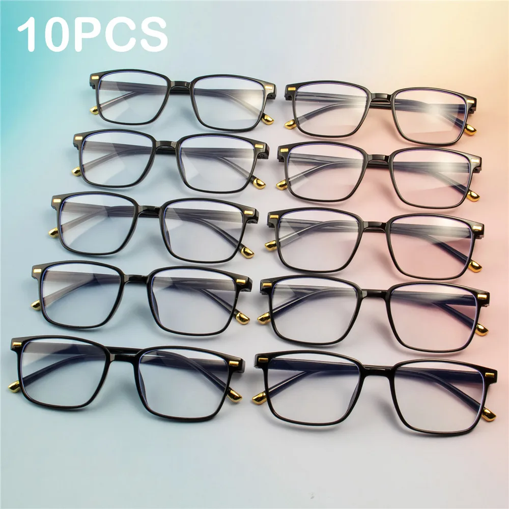 10PCS Mode Anti-Blau Licht Lesebrille Ultra-Licht Augenschutz Leser Brillen Unisex Elegante Presbyopie Brille Image