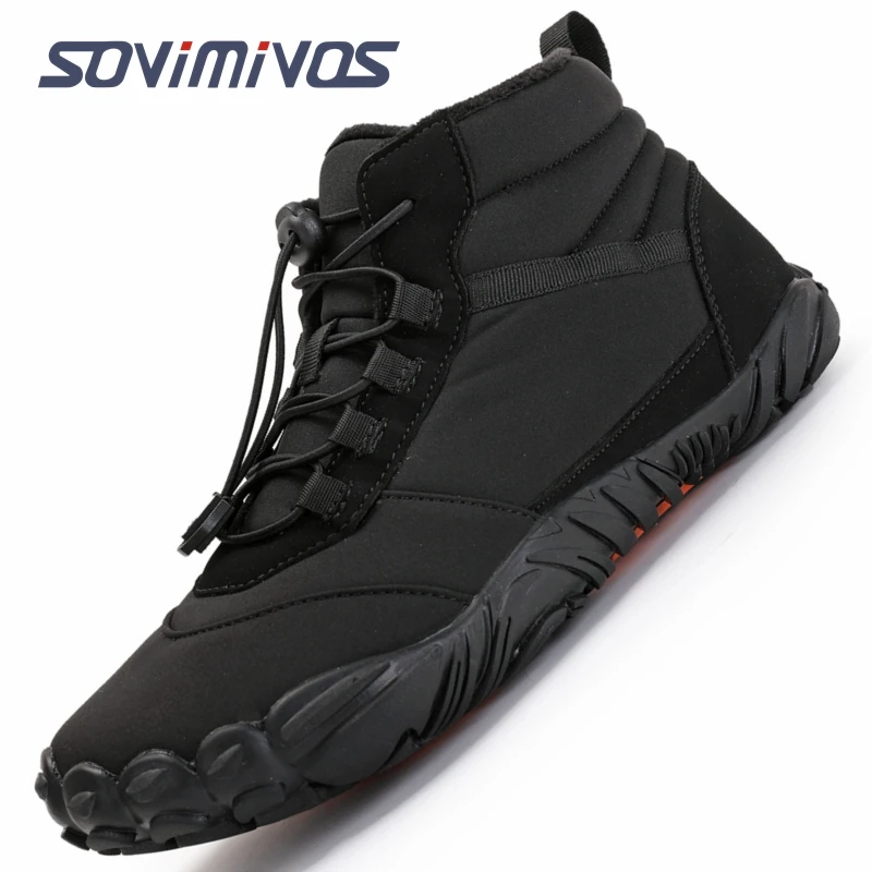 Winter Schnee Stiefel Für Männer Frauen Warm Halten Baumwolle Schuhe Outdoor Wandern Schuhe Plüsch Warme Hohe Stiefeletten Große Größe 47 mann Turnschuhe