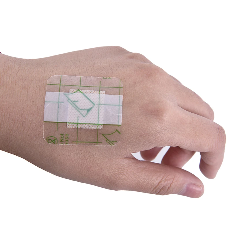 10 Stück hypoallergener medizinischer selbstklebender Wundverband-Pflasterverband aus Vliesstoff Image