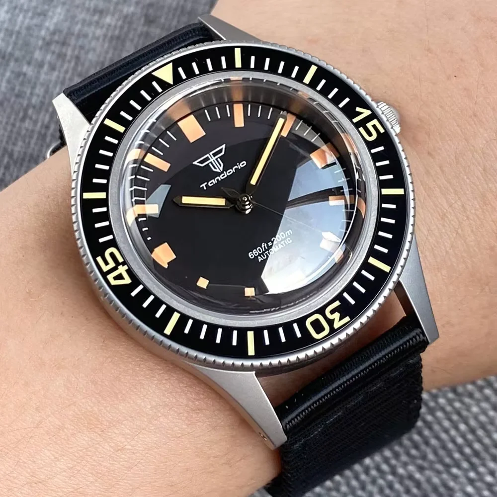 NEUE Fifty FATHOMS Taucheruhr für Herren Miyota 8215 Automatische mechanische Movt Dome Saphirglas 120 Klicks Lünette Leuchtende Lünette Image