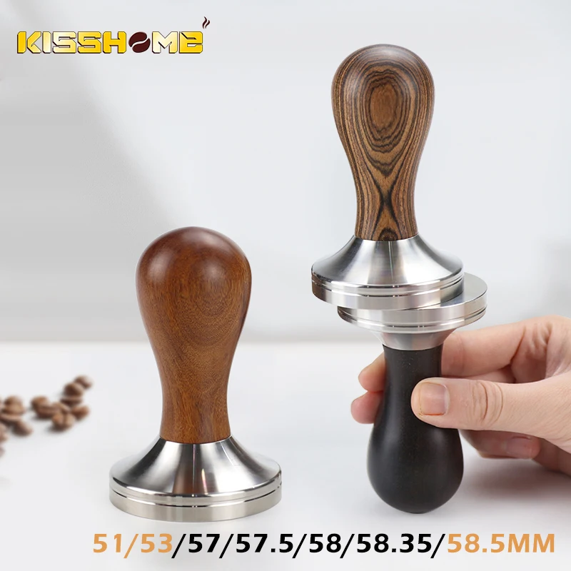 Kaffee Tamper 51mm 53mm 58mm Für Delonghi Breville Sage Siebträger Edelstahl Barista Zubehör Espresso Maker Werkzeuge Image