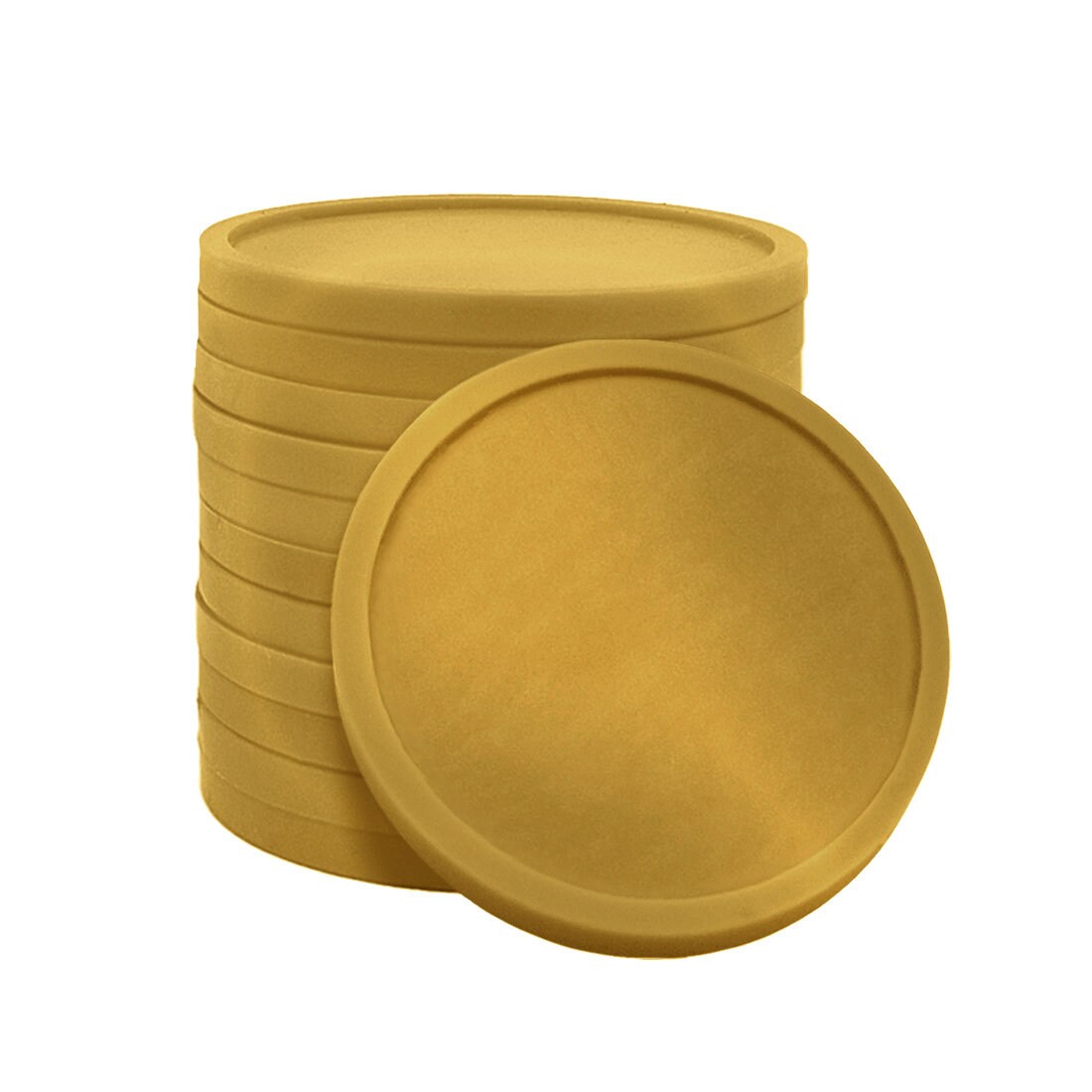 XXL Pack CombiCraft Kunststoff Wertmarken oder Pfandmarken - Gold - 3000 Stück Image