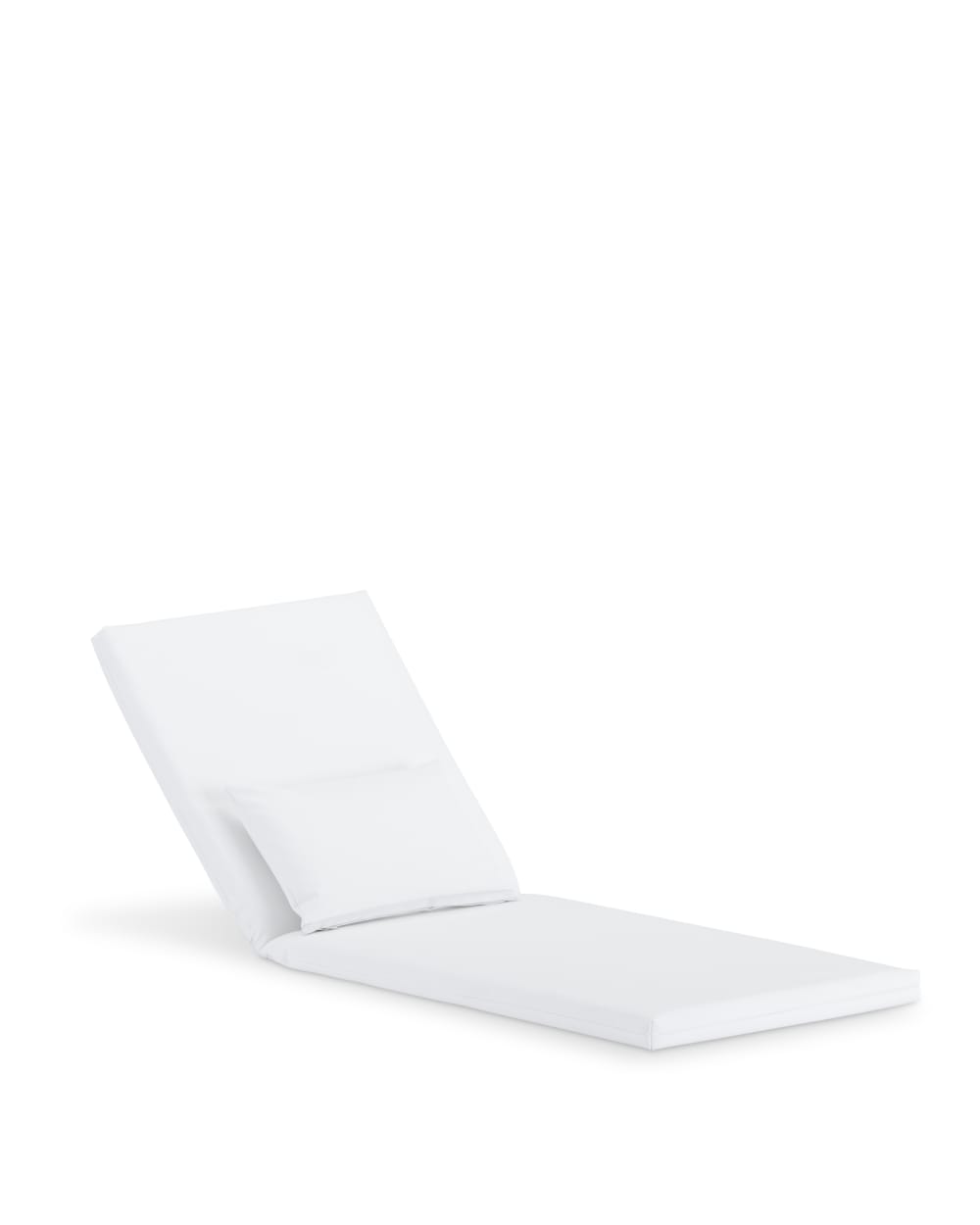 Cuscino impermeabile per sdraio in pelle nautica bianca