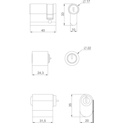 Schneider Electric Adapter NSYINDIN2 Image