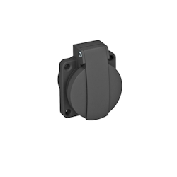 OBO Bettermann Anbausteckdose 0 Grad ASD-D0 SW 6109873 Image