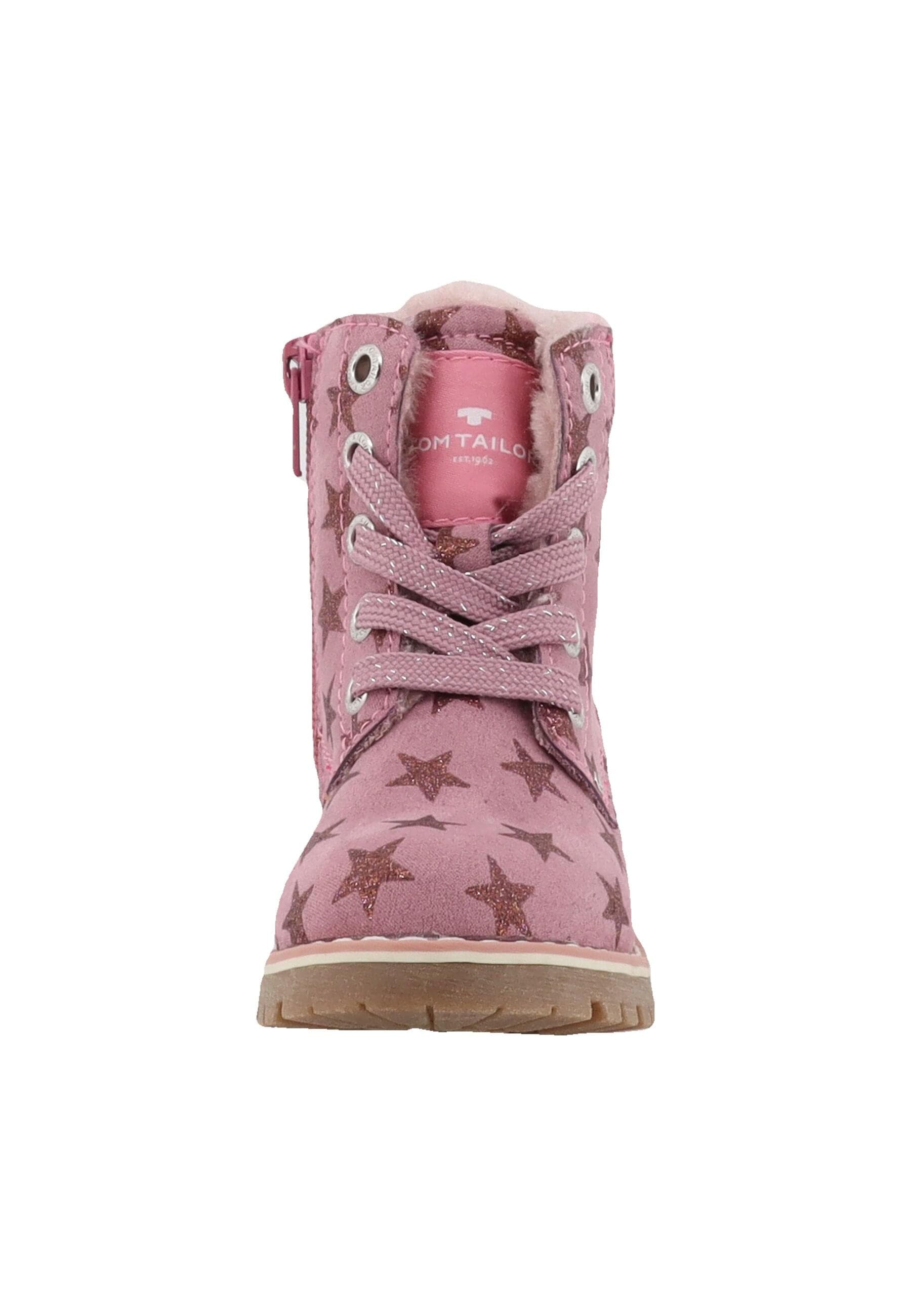 Stiefel TOM TAILOR "Tom Tailor Tall Boots", Mädchen, Gr. 37, old rose, Schuhe Stiefel