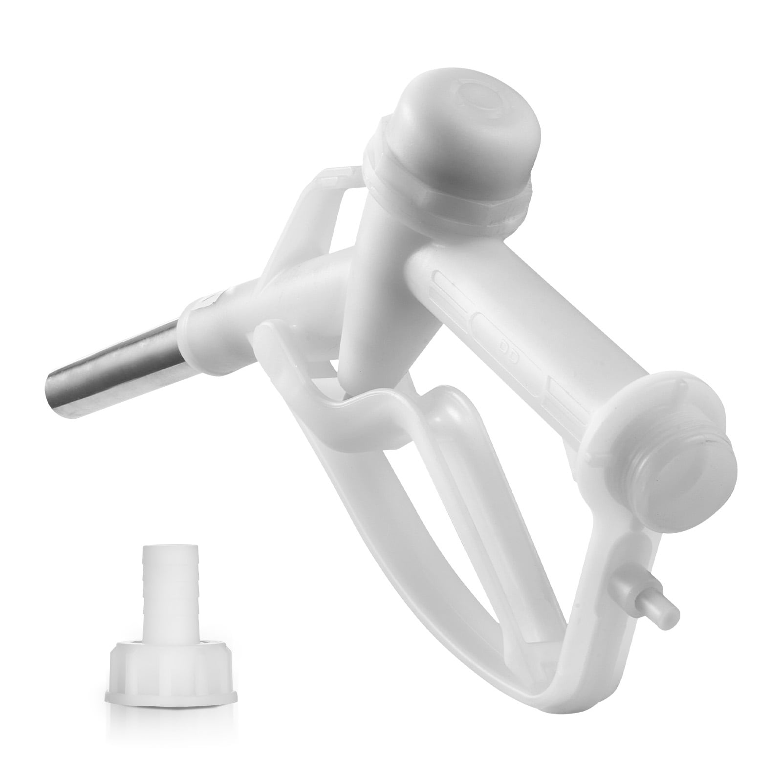 UIMOSO Barb Automatic Fuel Nozzle with Swivel, Auto Shut Off Diesel Gas Pump Nozzle with Trigger Lock