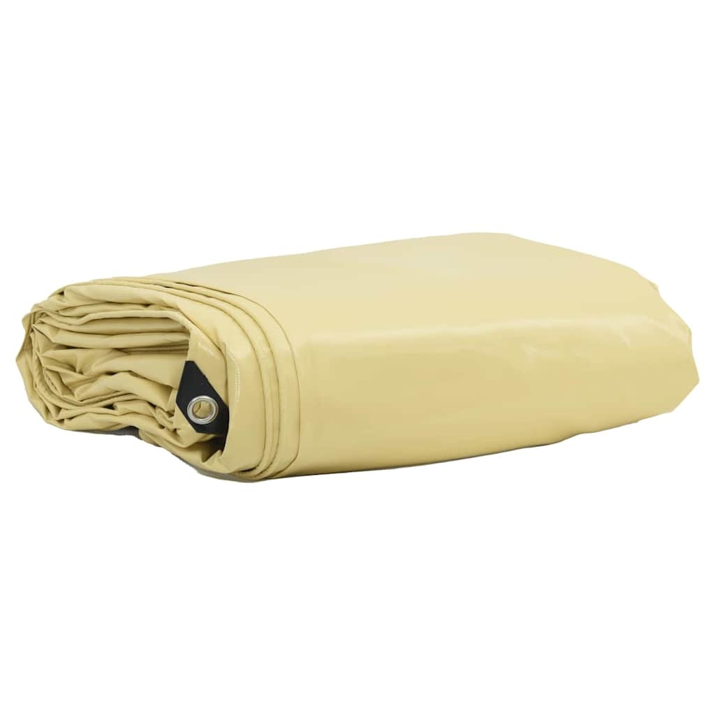 vidaXL Plane 650g / m² Beige 2,5 x 4,5 m Canvas mit PVC-Beschichtung Image