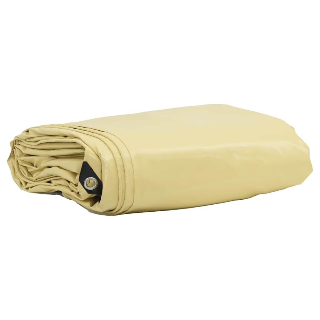 vidaXL Plane 650g / m² Beige 5 x 6 m Canvas mit PVC-Beschichtung Image