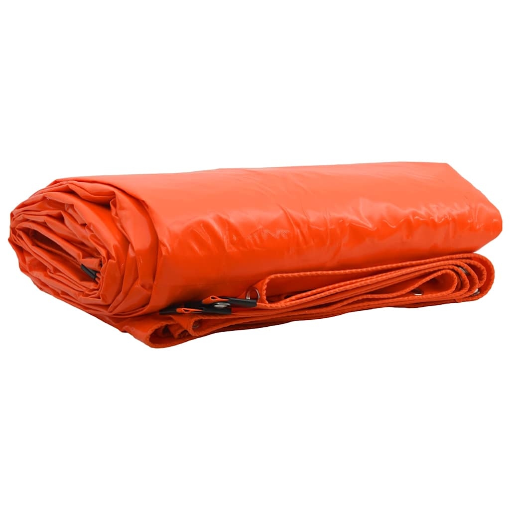 vidaXL Plane 650g / m² Orange 1,5 x 20 m Canvas mit PVC-Beschichtung Image