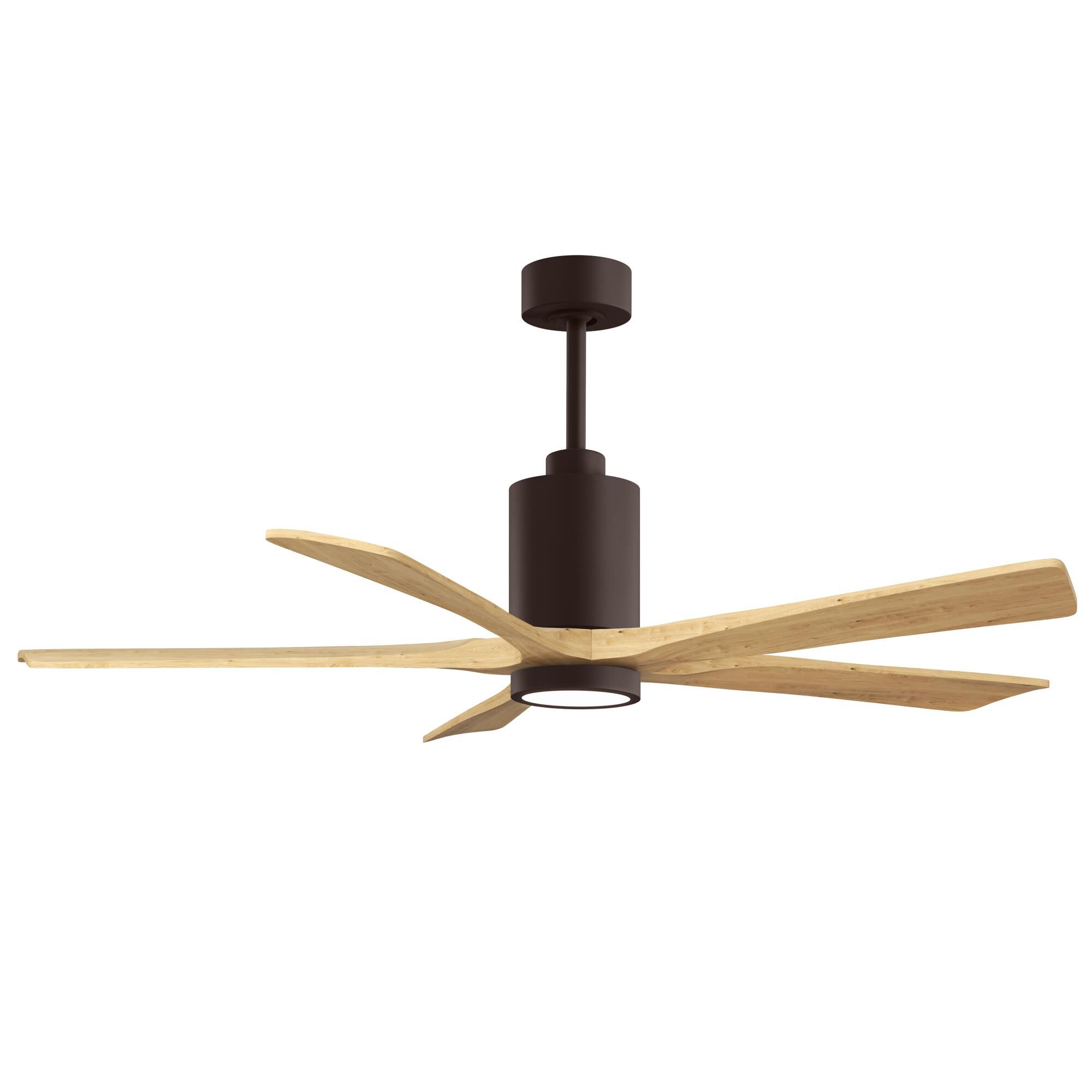 Matthews Fan Company Patricia 60 Inch Ceiling Fan with Light Kit - PA5-TB-LM-60