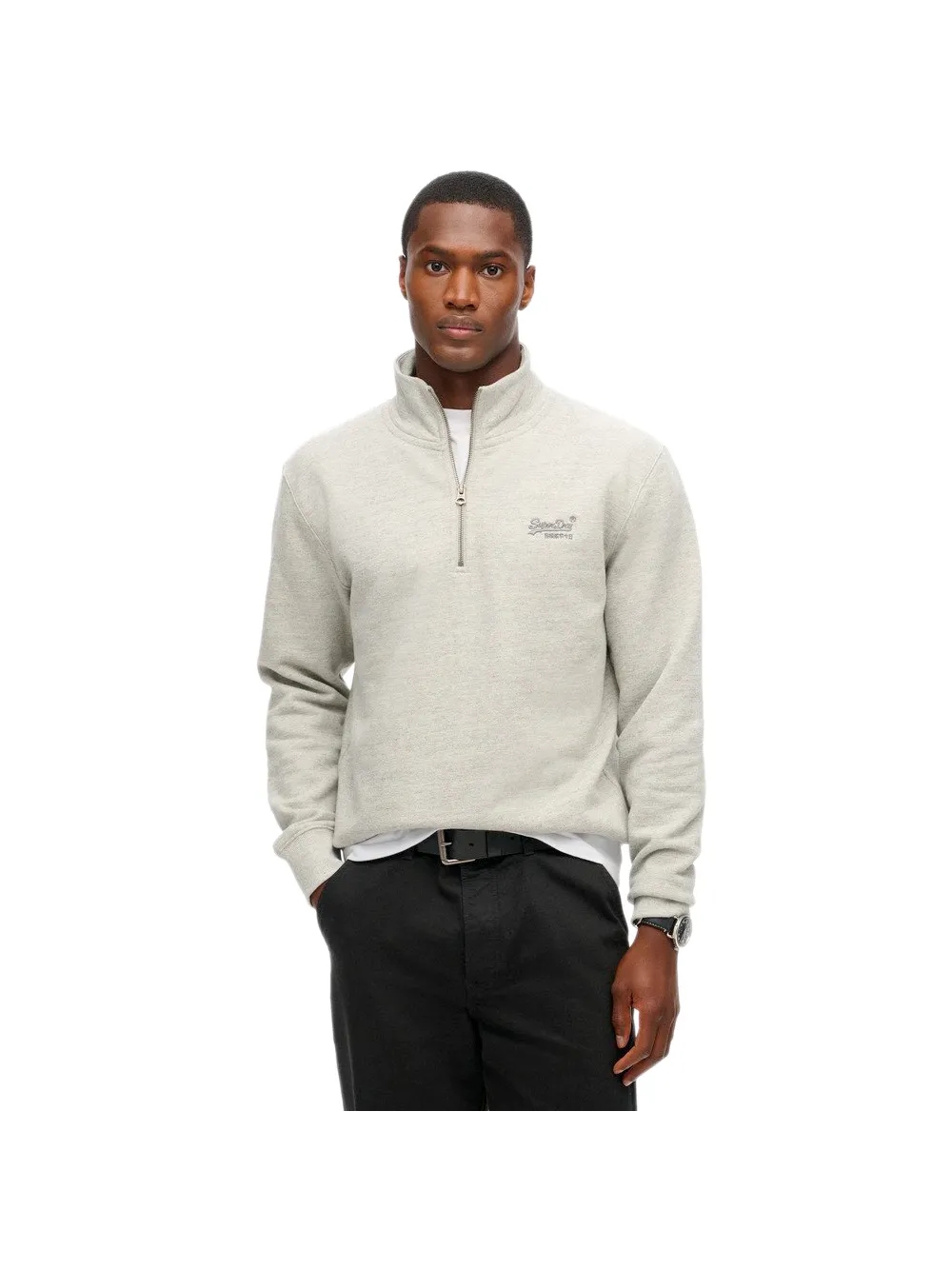 Superdry Herren Essential Henley Sweatshirt Image