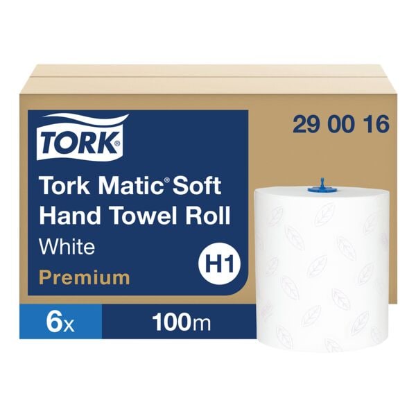 Tork Papierhandtücher »Matic® H1 Premium Soft« 2-lagig weiß 6 Rollen weiß, 21 cm Image