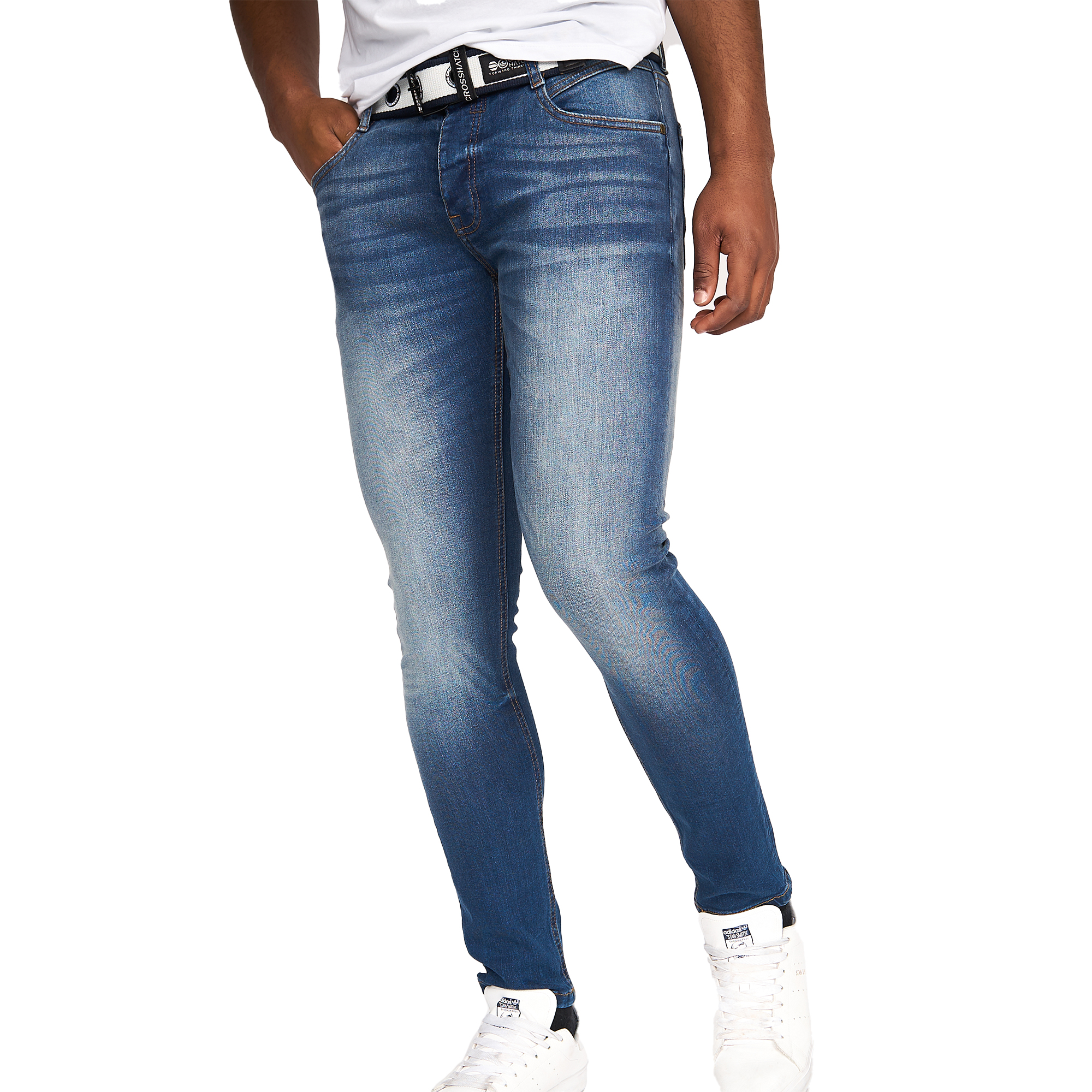 Crosshatch - "Barbeck" Jeans für Herren (Blau getönt) Image