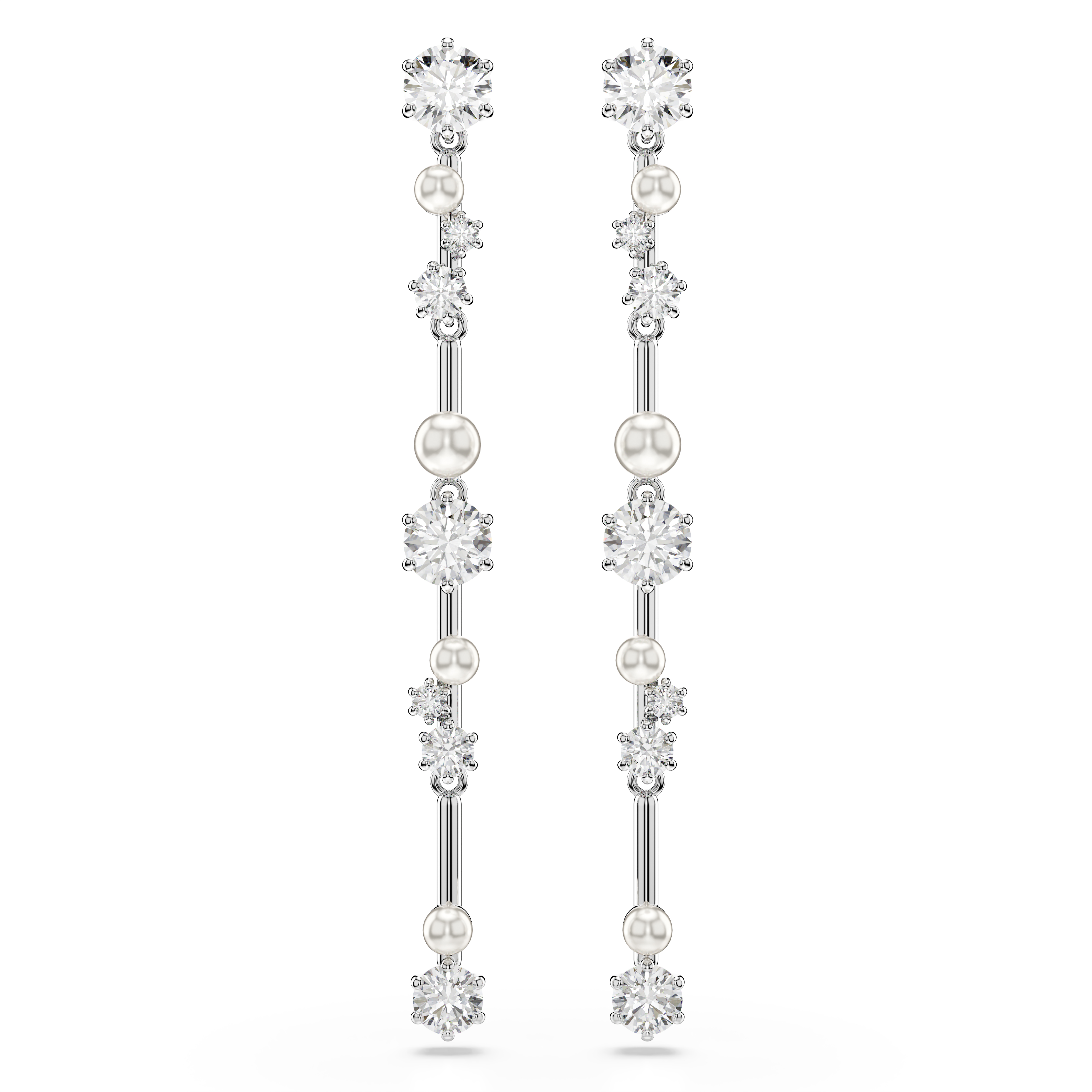 Swarovski 'Constella Bars' Damen Ohrringe aus Basismetall - Silber 5705614 Image