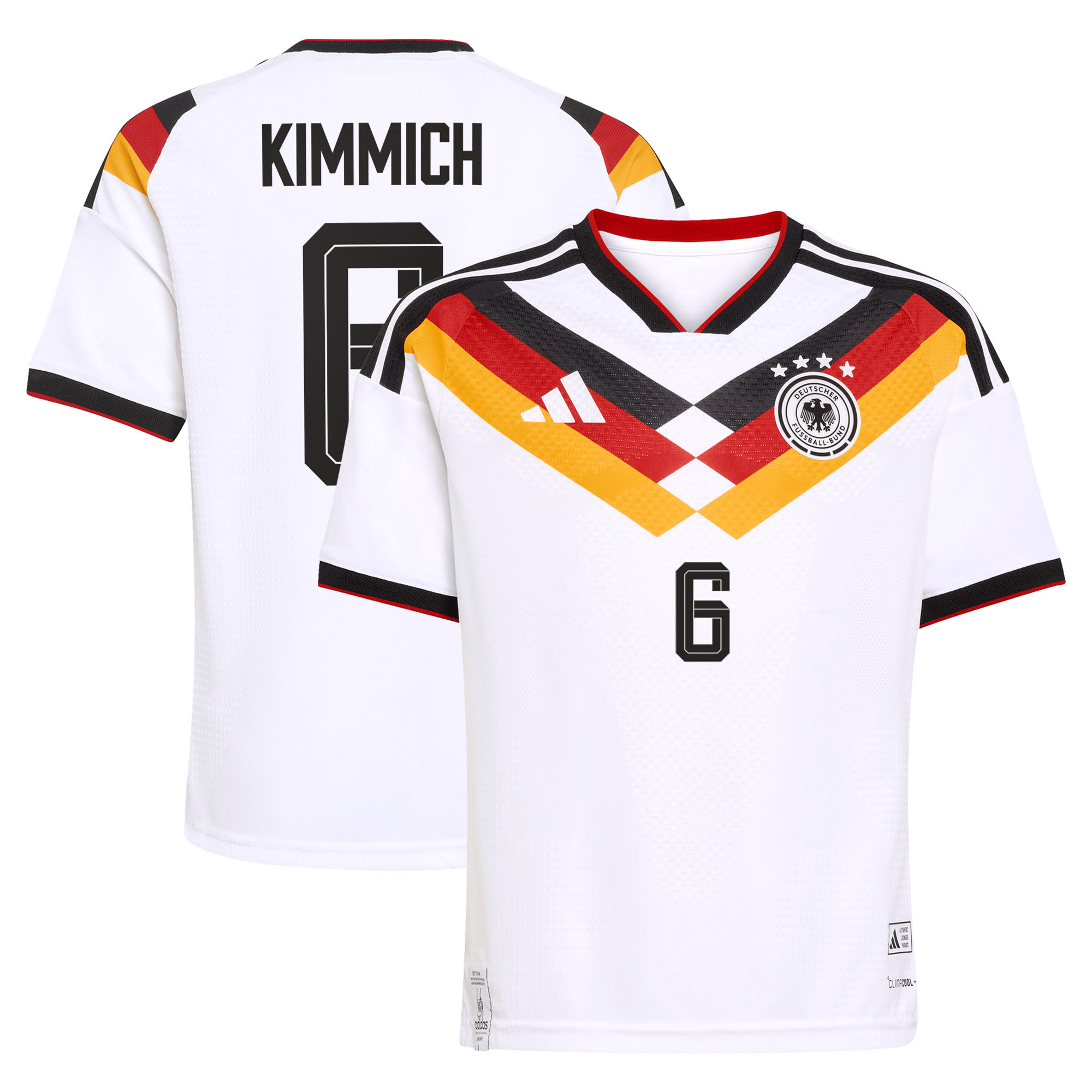 Authentisches Deutschland 26 Heimtrikot - Kinder mit Aufdruck Kimmich 6 Image