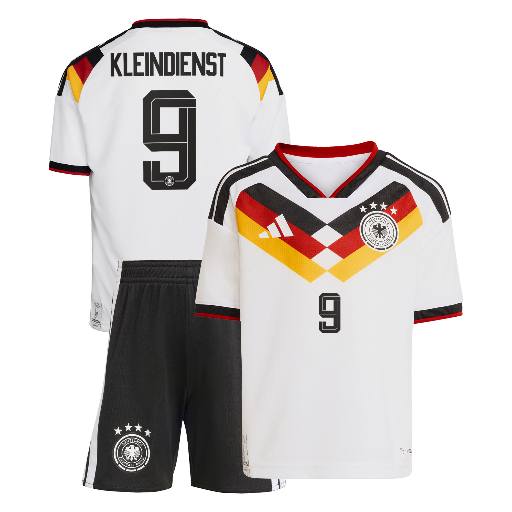 Deutschland 26 Replica Heim-Set für Kinder mit Aufdruck Kleindienst 9 Image