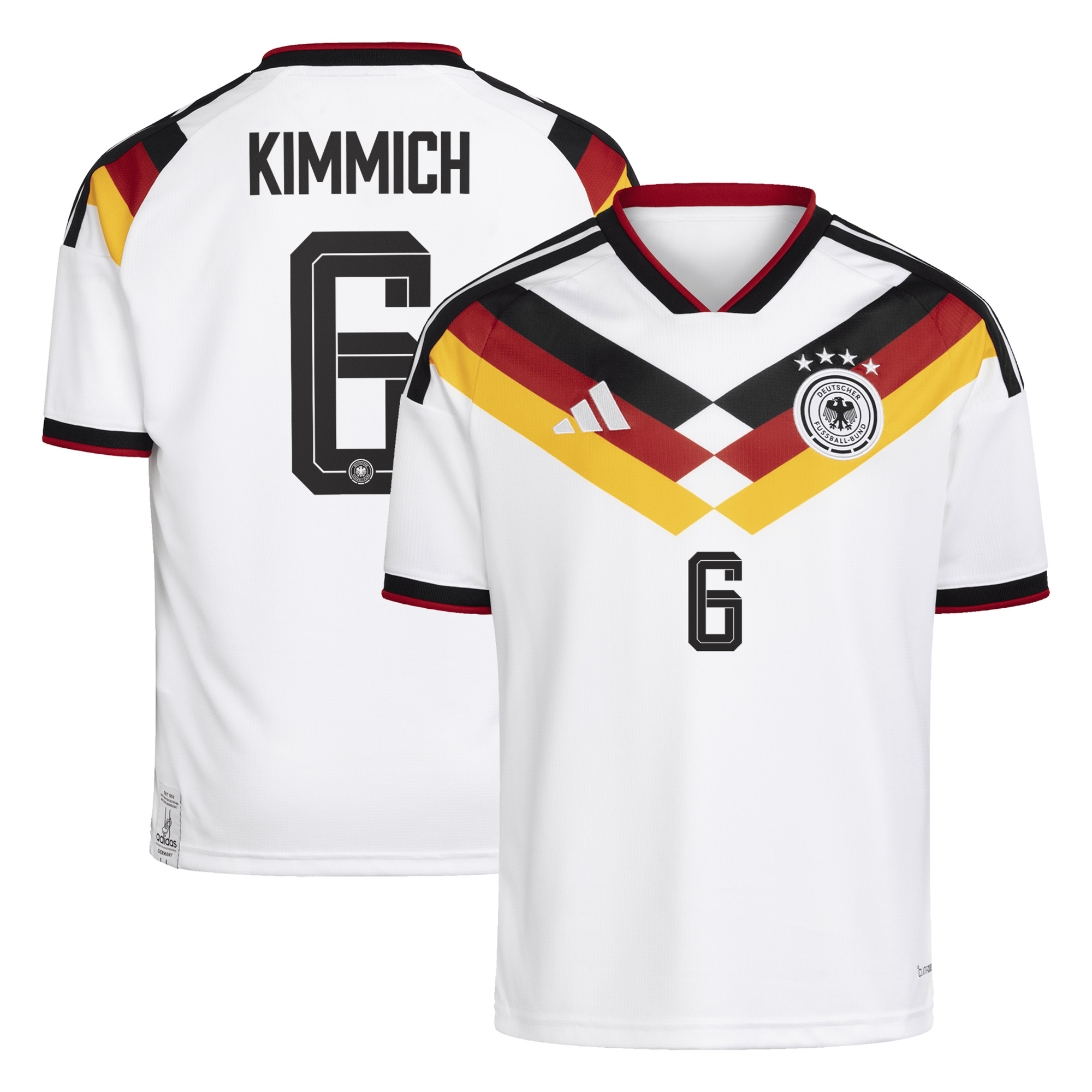 Deutschland 26 Heimtrikot Replica - Kinder mit Aufdruck Kimmich 6 Image