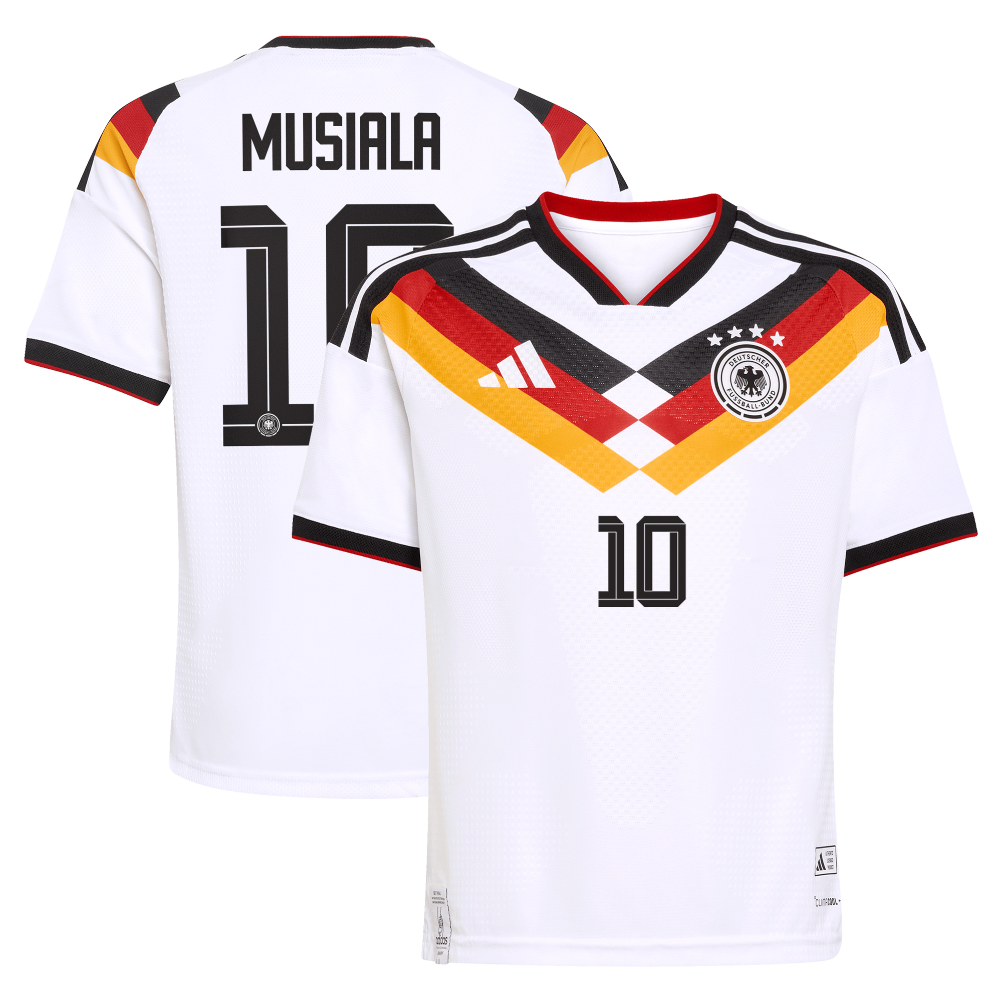 Authentisches Deutschland 26 Heimtrikot - Kinder mit Aufdruck Musiala 10 Image