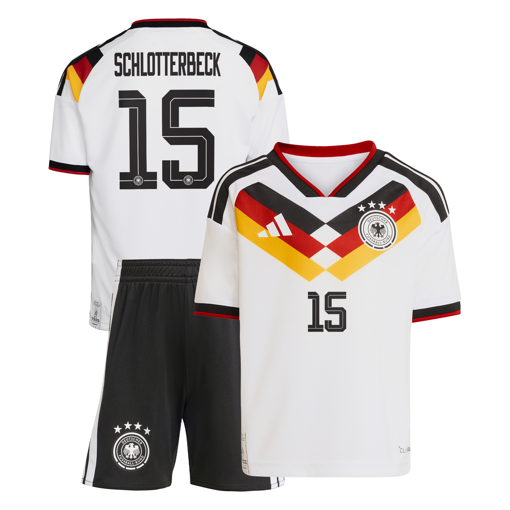 Deutschland 26 Replica Heim-Set für Kinder mit Aufdruck Schlotterbeck 15 Image
