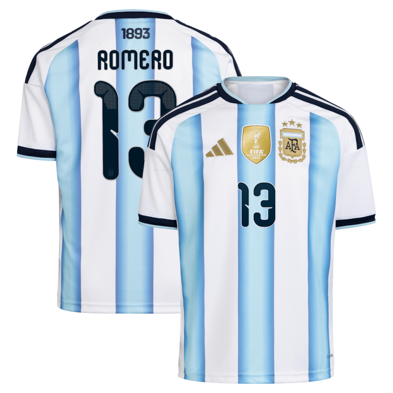 Maillot Domicile Argentine adidas 26 - Enfant avec flocage Romero 13