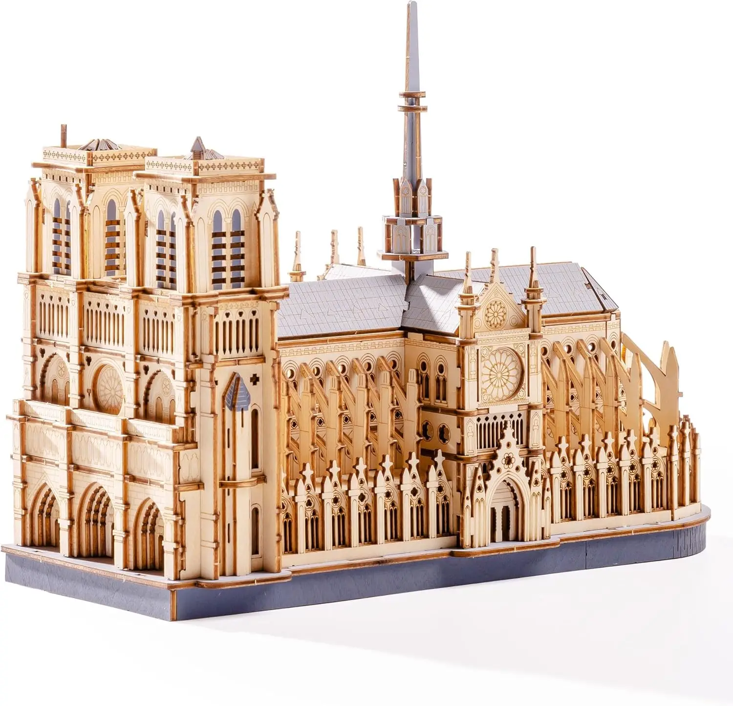 Robotime Rokr Puzzle 3D Kit modello in legno cattedrale di Parigi per adulti per costruire kit artigianali per costruzioni di giocattoli fai-da-te Regalo ideale