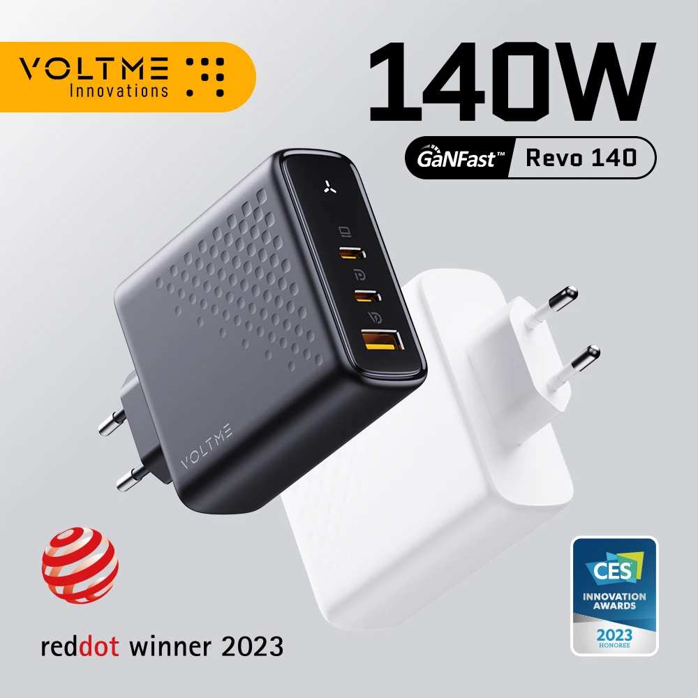 Voltme 140 W GaN III Ladegerät USB Typ C Ladegerät PD Schnellladung für iPhone 15 Pro Max MacBook Laptop Samsung S24 Image