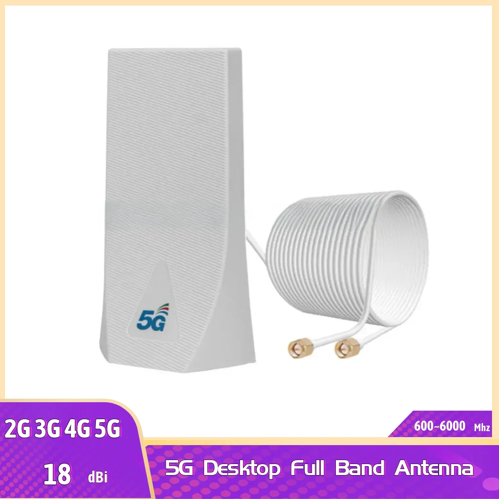 High Gain 18 dB Indoor/Outdoor LTE 5G flache wasserdichte Antenne Vollband-Vollnetzwerkantenne 2G/3G/4G/5G Router-Booster-Antenne Image