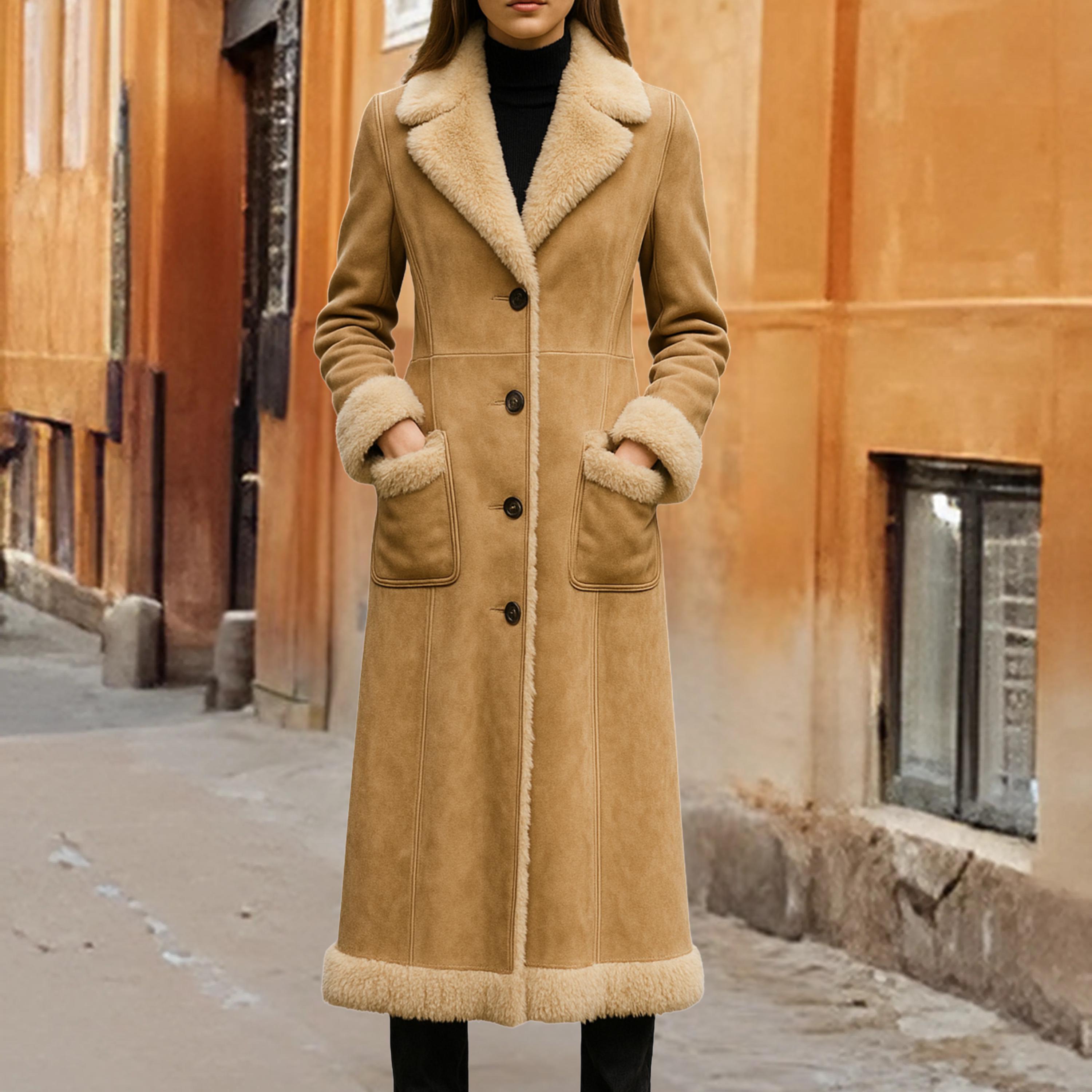 Cappotti Vintage Donna - Afghan & Penny Lane Anni 70 | Lunghi Cappotti Trench Shearling Fatti a Mano, Regali Autunno Inverno
