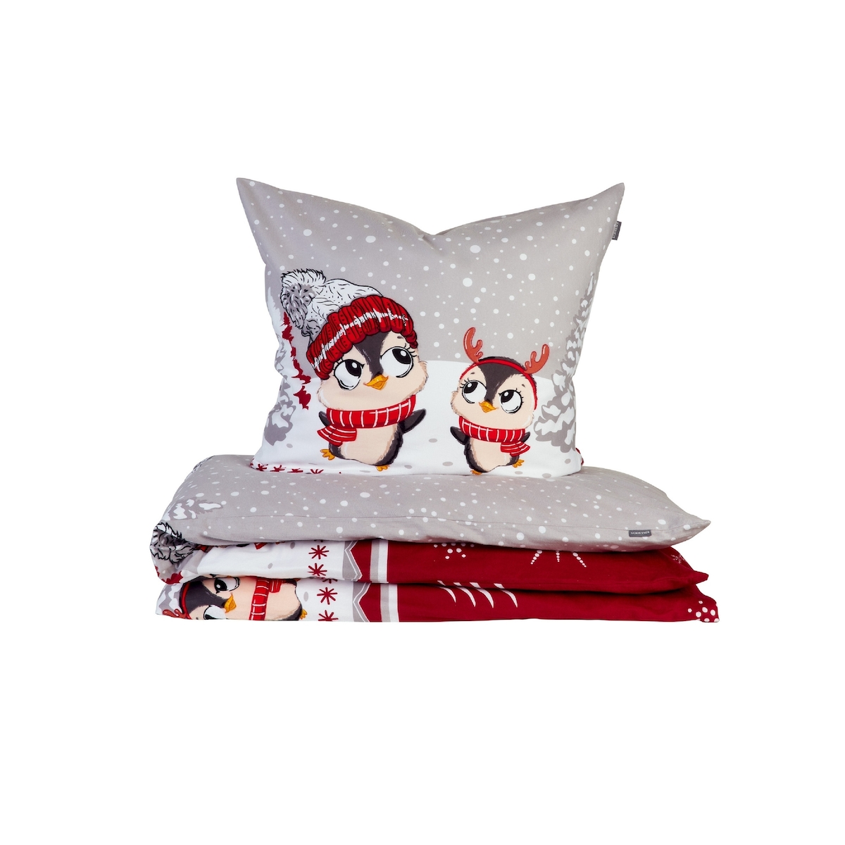 Schiesser Bettwäscheset Antoni - Feinbiber - 2-teilig - 155 x 220 cm - Grau Image