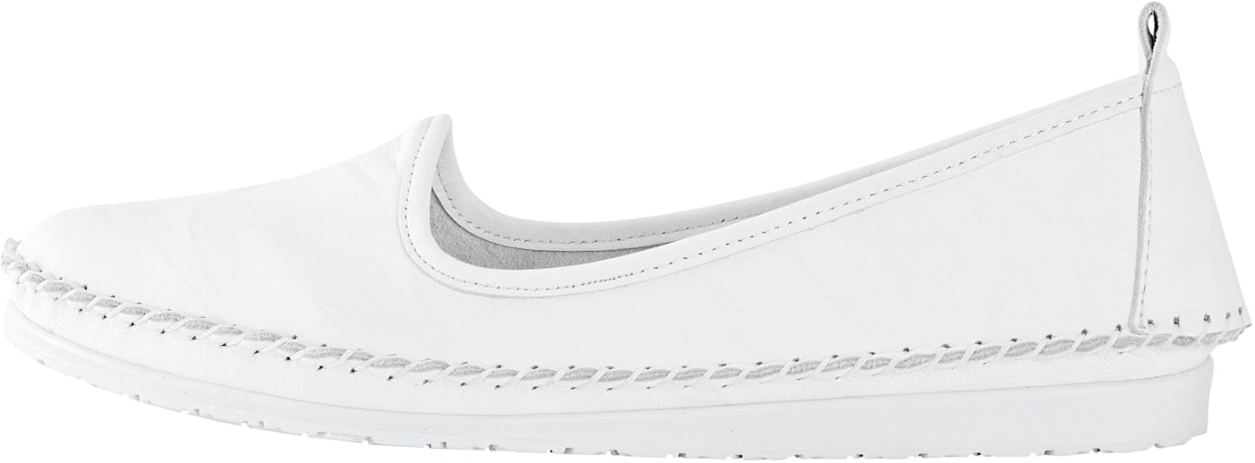 Slipper ANDREA CONTI, Damen, Gr. 35, weiß, Glattleder, Leder, Schuhe Slipper