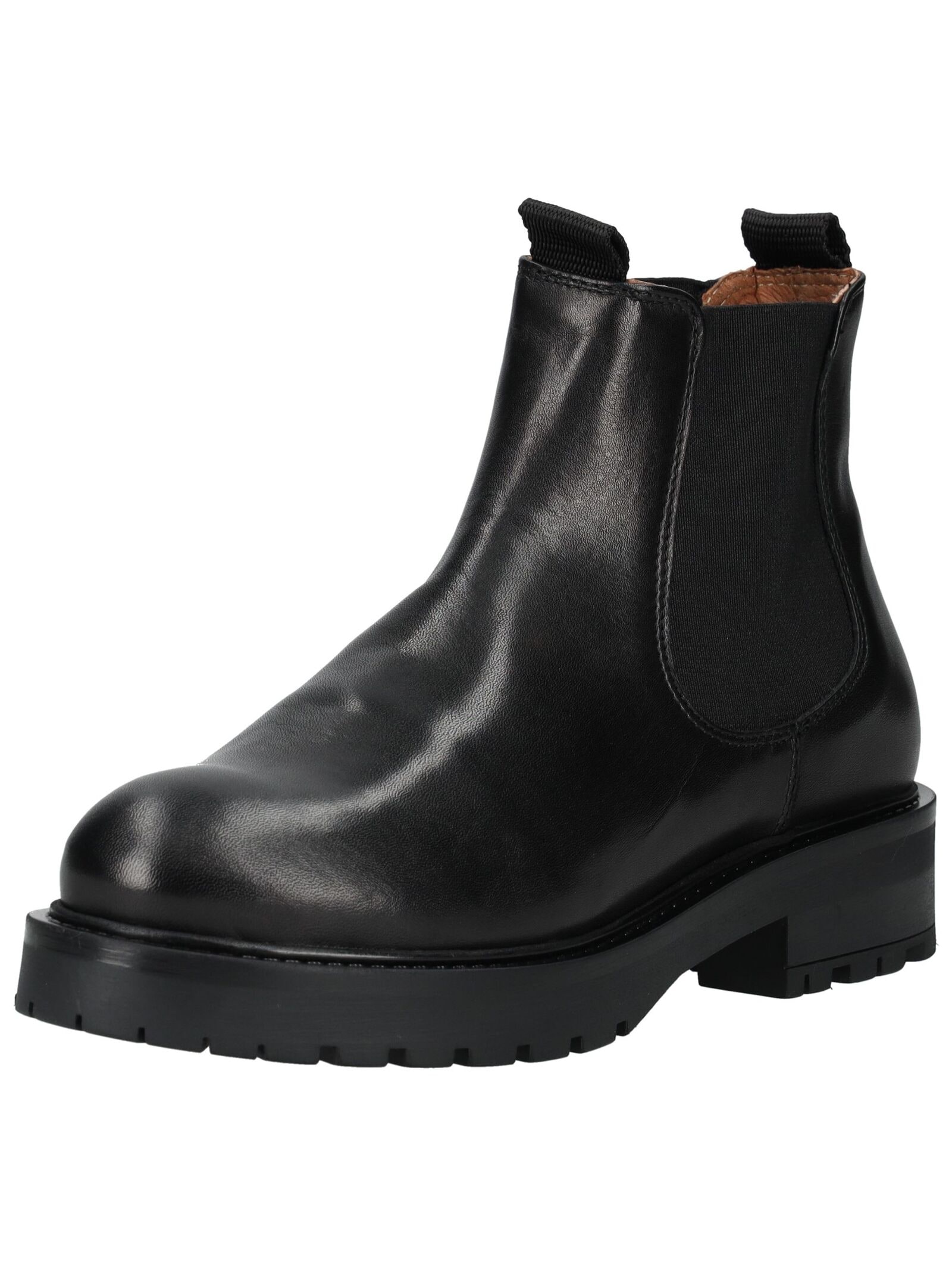 Stiefelette PAVEMENT "Pavement Stiefelette Leder/Textil", Damen, Gr. 38, schwarz, Leder, Textil, Schuhe Stiefelette