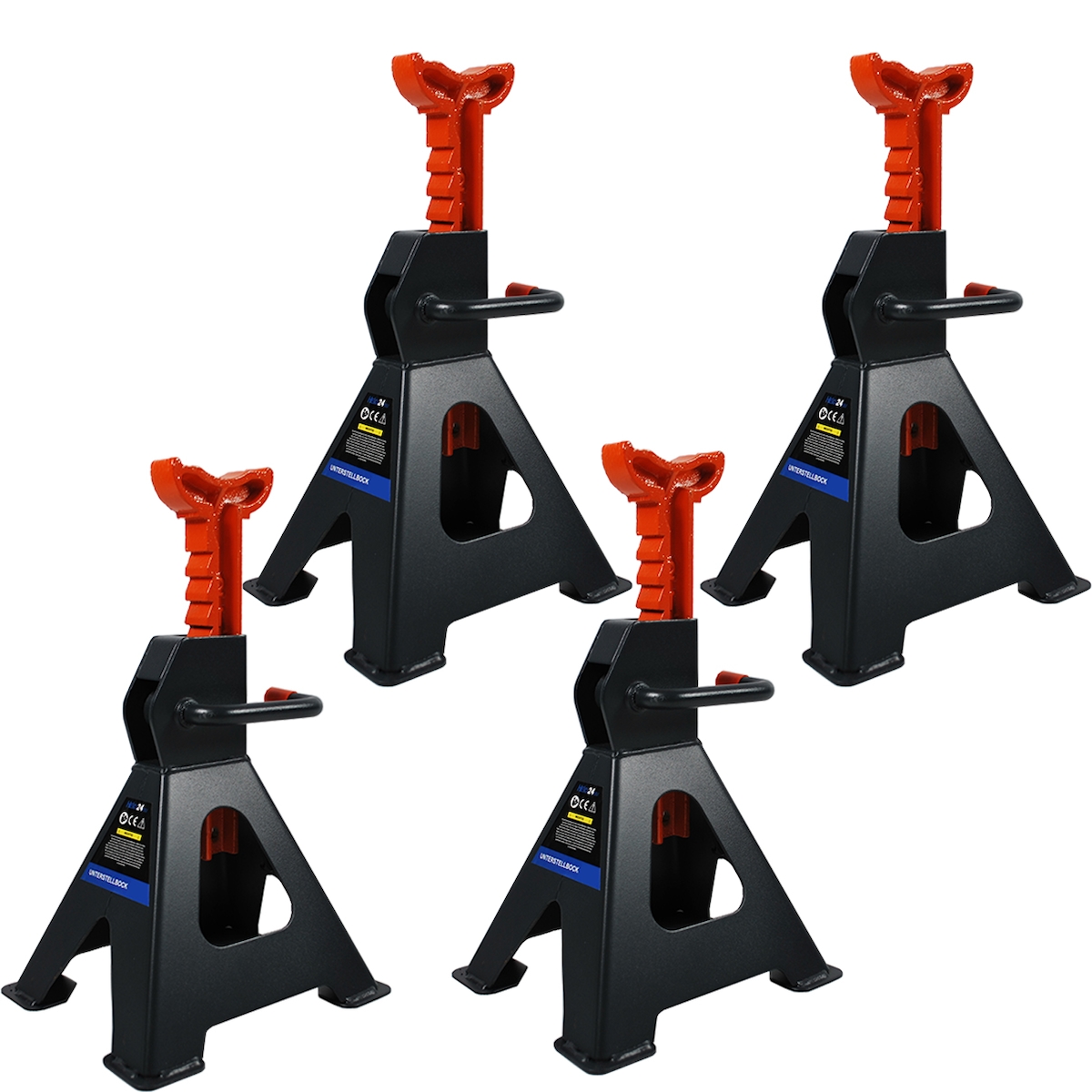 Unterstellbock Abstellböcke PKW Wagenheber Abstützbock KFZ je 6000 kg 4 Stück 6T Image