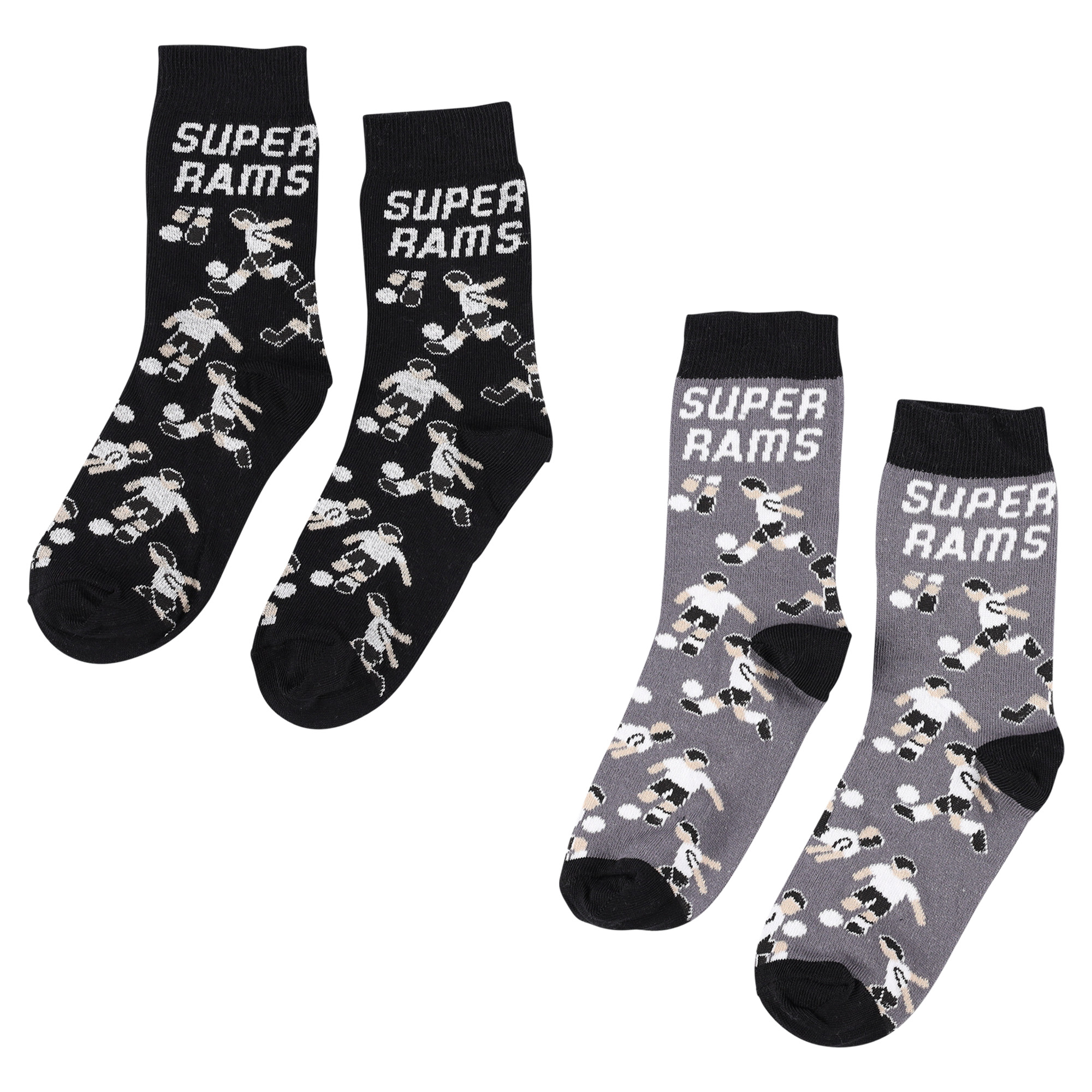 Derby County 2er-Pack – Schwarz/Grau – Kinder Image