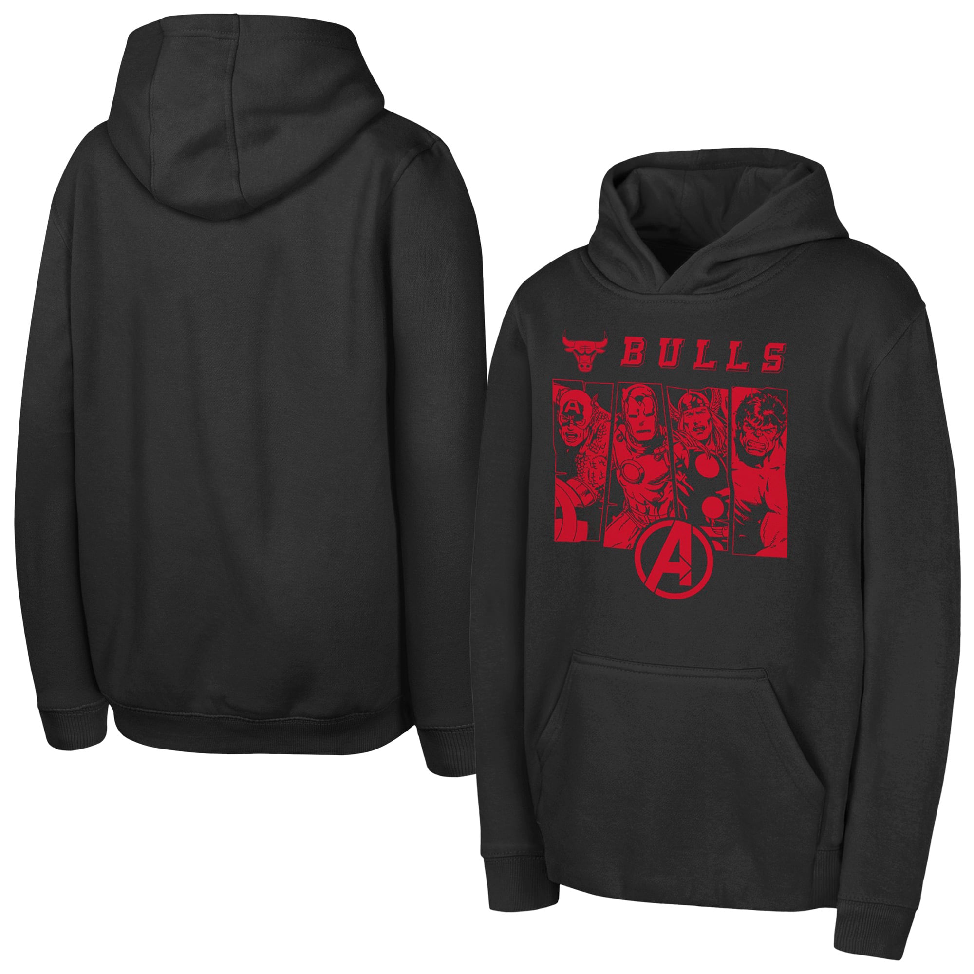 Sweat à capuche Chicago Bulls NBA x Marvel - Jeune - unisexe Taille: XL (18/20)