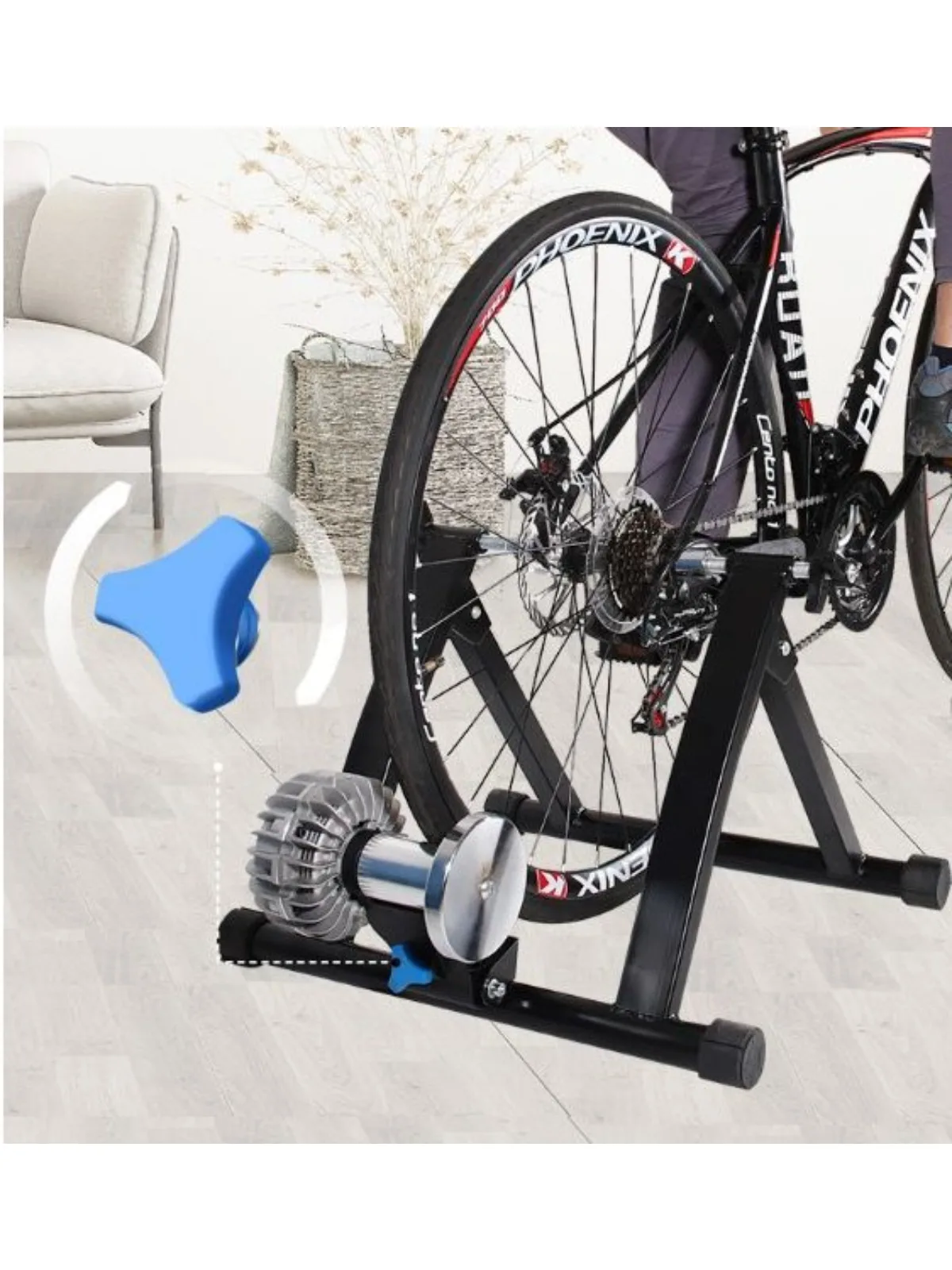 Indoor Bike Trainer Stand Radfahren Übung Stationäre Fahrradständer Fahrradständer Trainer für 26-29 Zoll Fahrräder und 700C Fahrräder Image