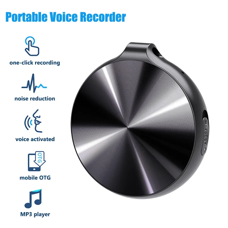 Tragbarer Action-Recorder, 4 GB–64 GB, Mini-Schlüsselanhänger, Stimme, HD, Rauschunterdrückung, Mikrofon, digitale Audio-Sound-Aufnahme, MP3-Player Image