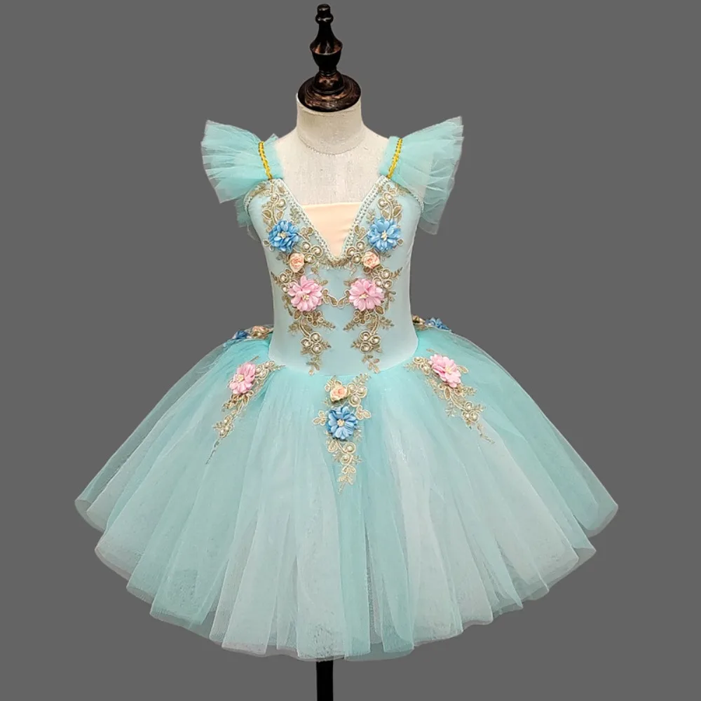 Vêtements pour enfants Costumes de scène vêtements pour enfants été princesse Performance fée fête robe de Ballet filles vêtements de danse Ballet Tutu